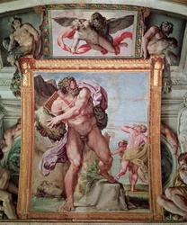 Polyphem greift Acis und Galatea an, 1597-1604 (Detail)